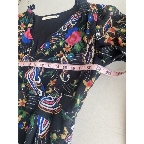 LA FEE MARABOUTEE Dress Womens Size EU 38 Bohemian Prairie Peasant Multicolr - Picture 13 of 14